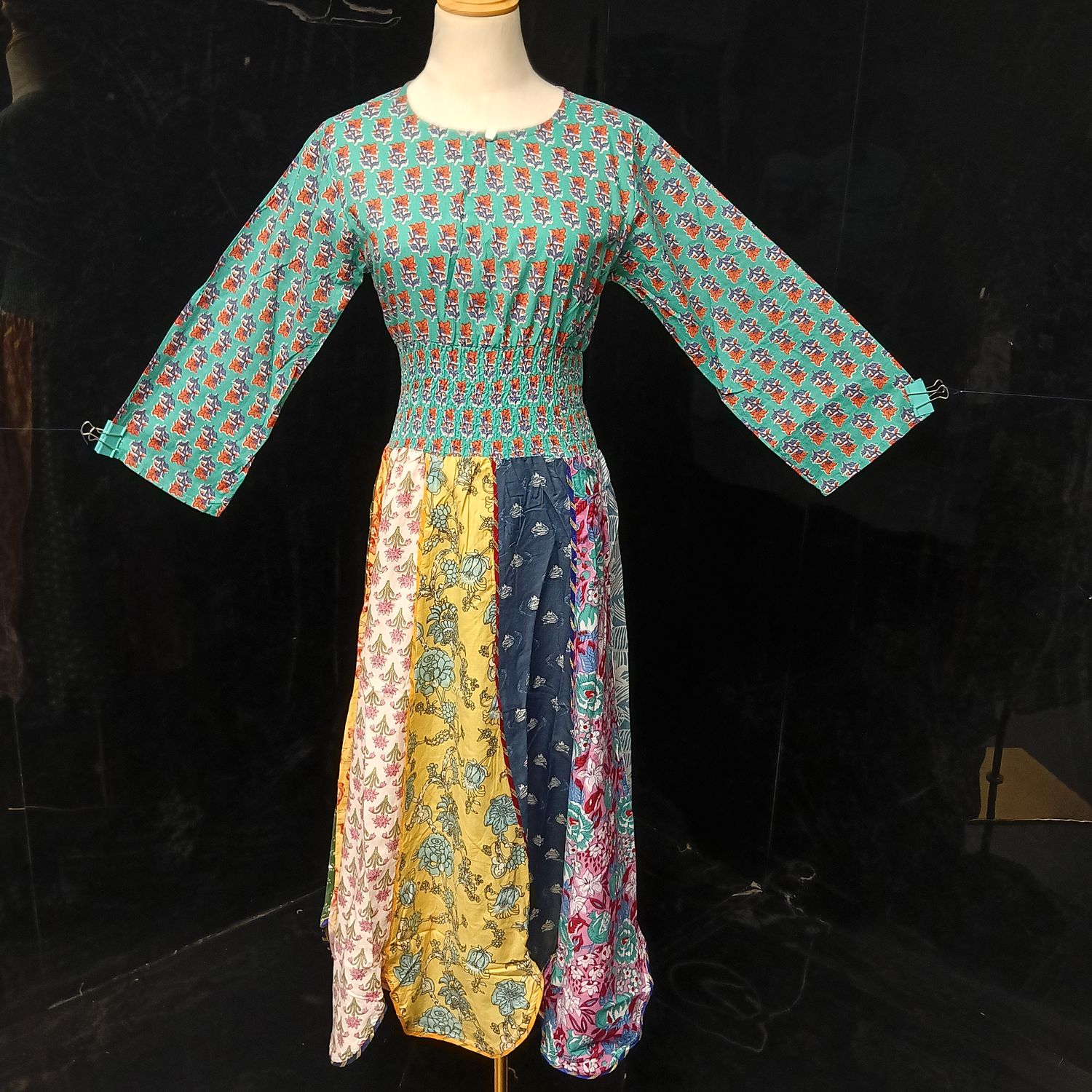 12-13  Zayna Printed Cotton Dress 50" Long Jalabiya