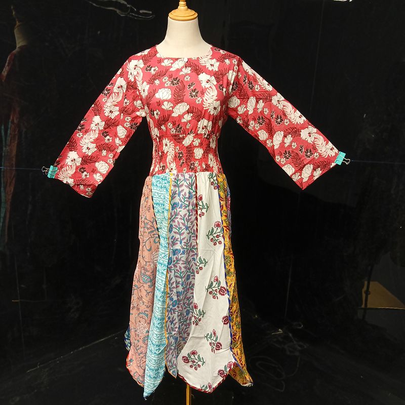 12-13  Zayna Printed Cotton Dress 50" Long Jalabiya