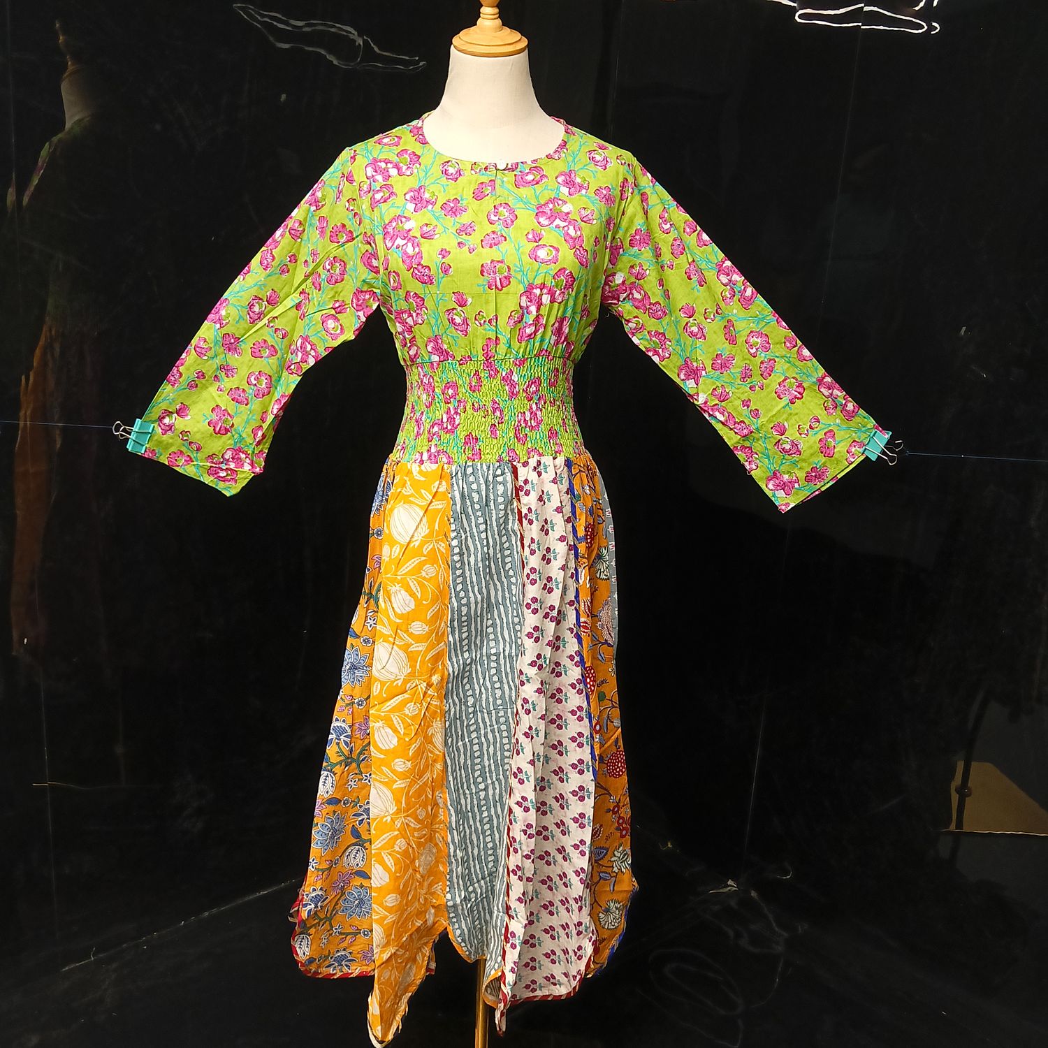 12-13  Zayna Printed Cotton Dress 50" Long Jalabiya