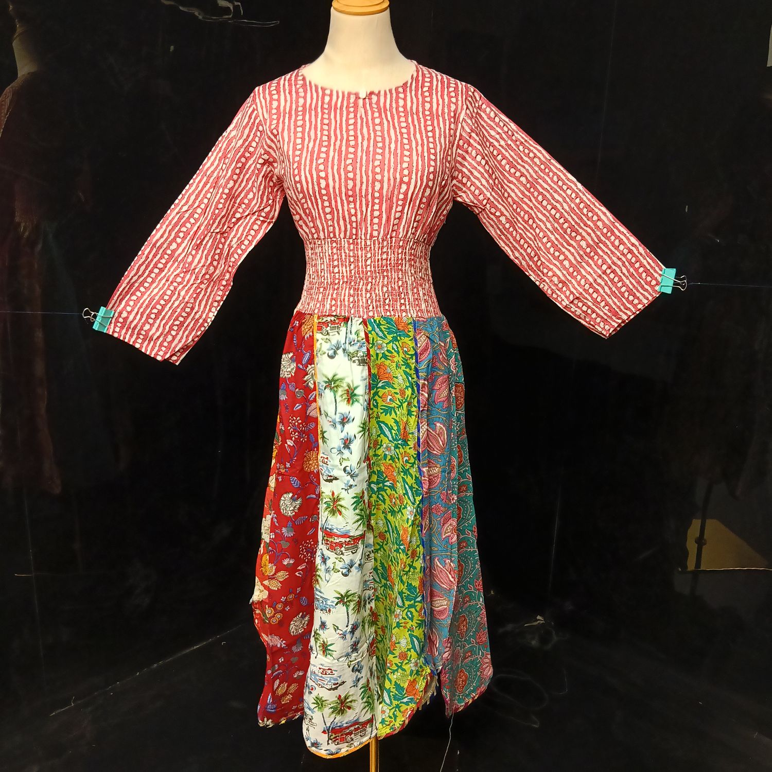 12-13  Zayna Printed Cotton Dress 50" Long Jalabiya