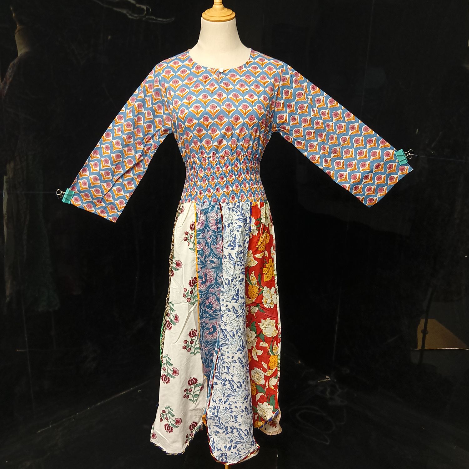 12-13  Zayna Printed Cotton Dress 50" Long Jalabiya