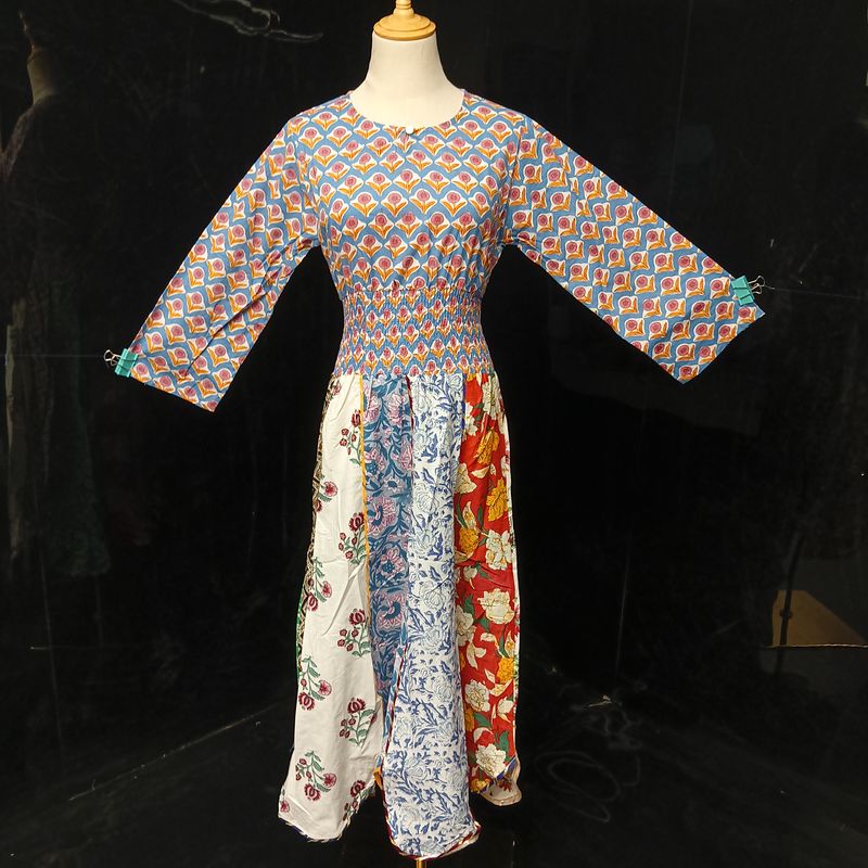 12-13  Zayna Printed Cotton Dress 50" Long Jalabiya