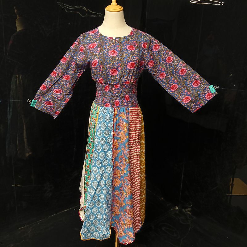 12-13  Zayna Printed Cotton Dress 50" Long Jalabiya