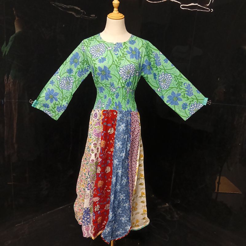 12-13  Zayna Printed Cotton Dress 50" Long Jalabiya