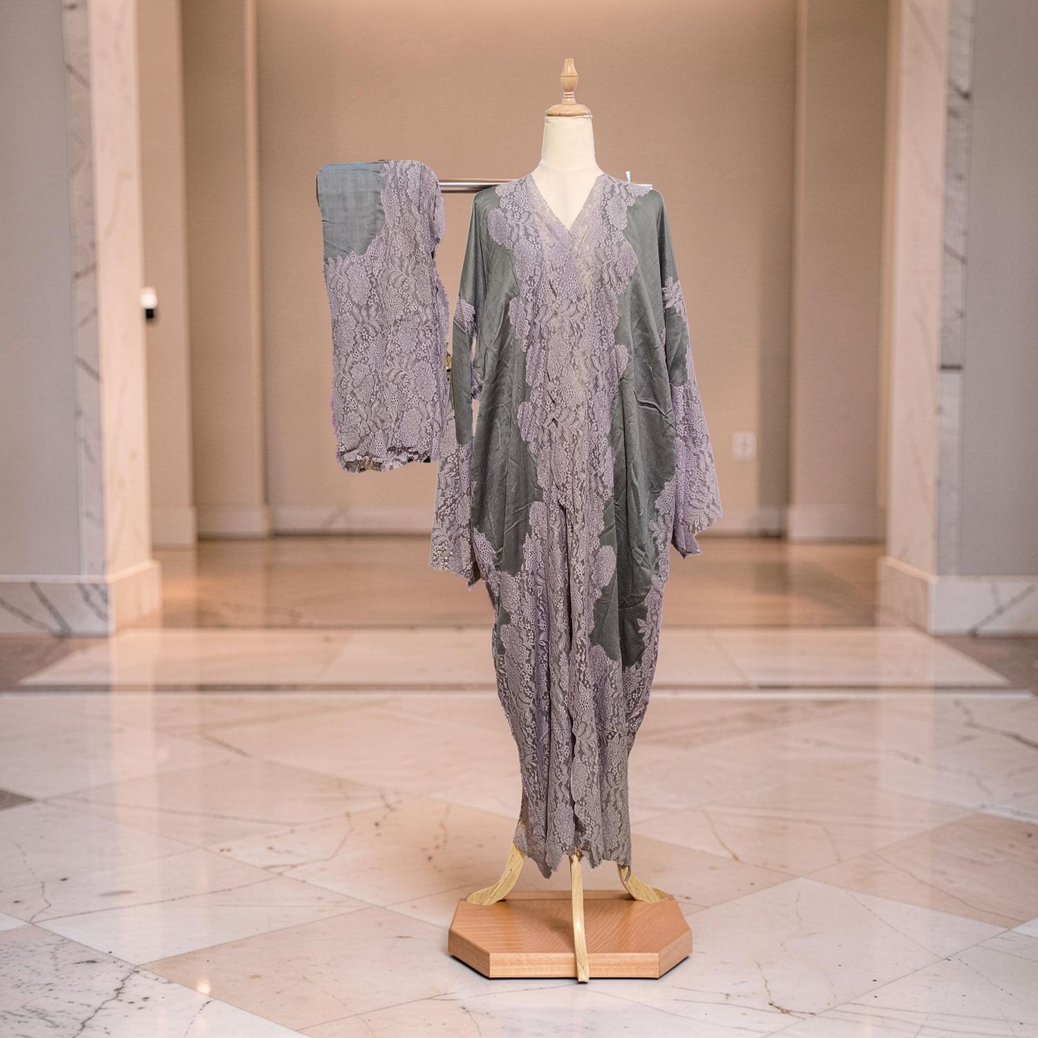 Kashmir Bisht Dark Blue With Sheila 58" Inches