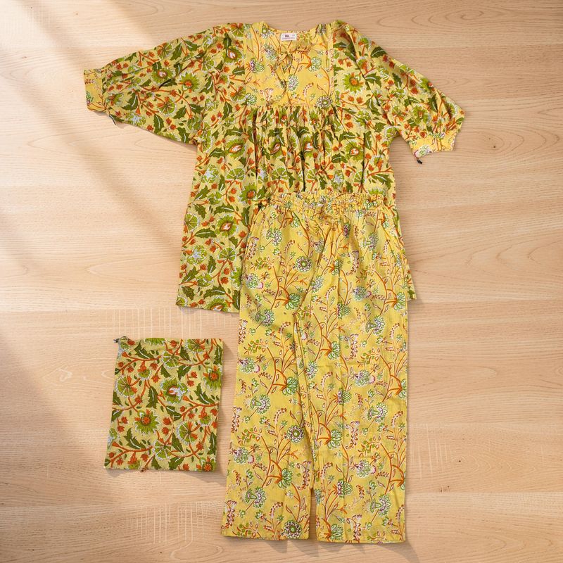 XS-S Ulya Co-ord Set Cotton Short Sleeves JP
