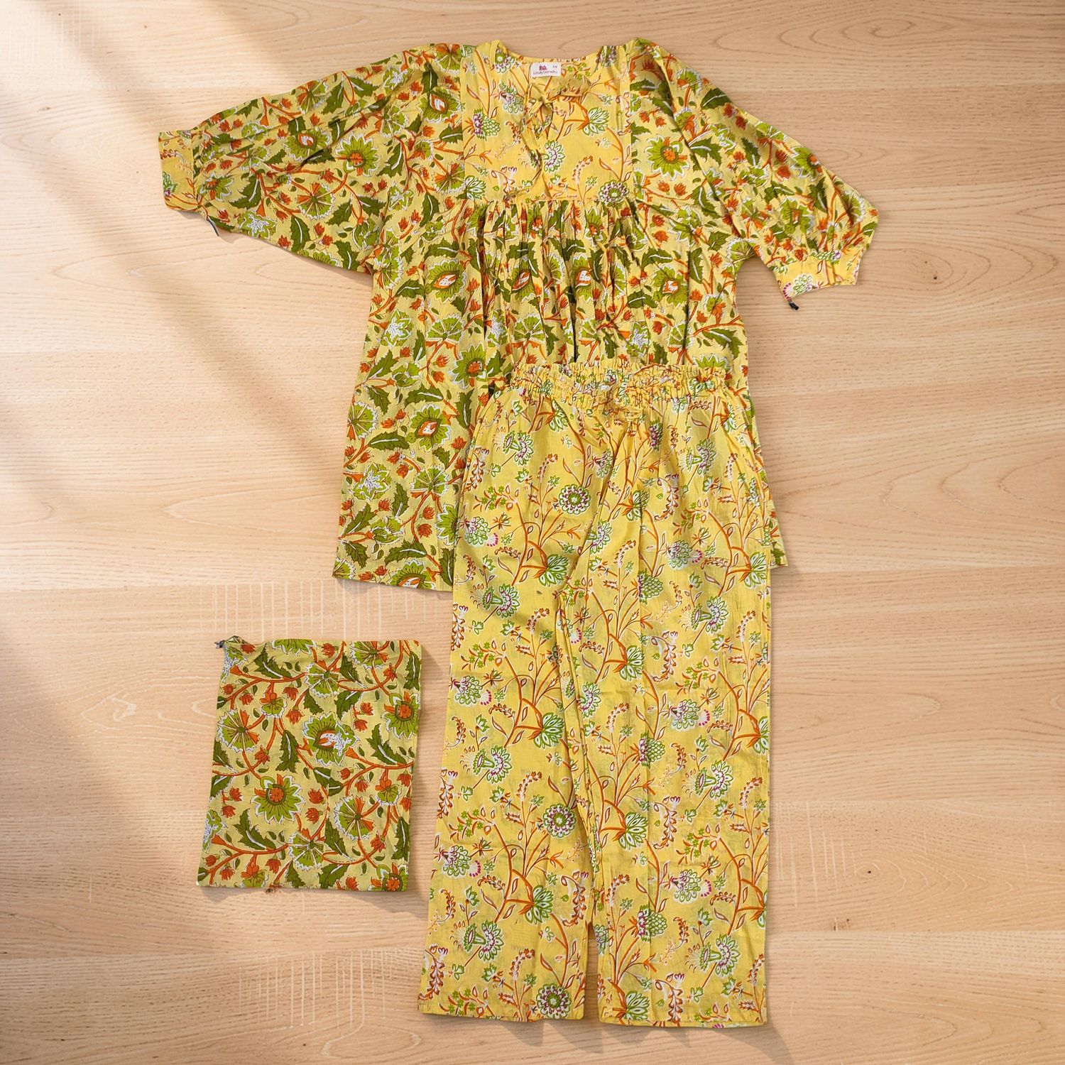 S-M Ulya Co-ord Set Cotton Short Sleeves JP