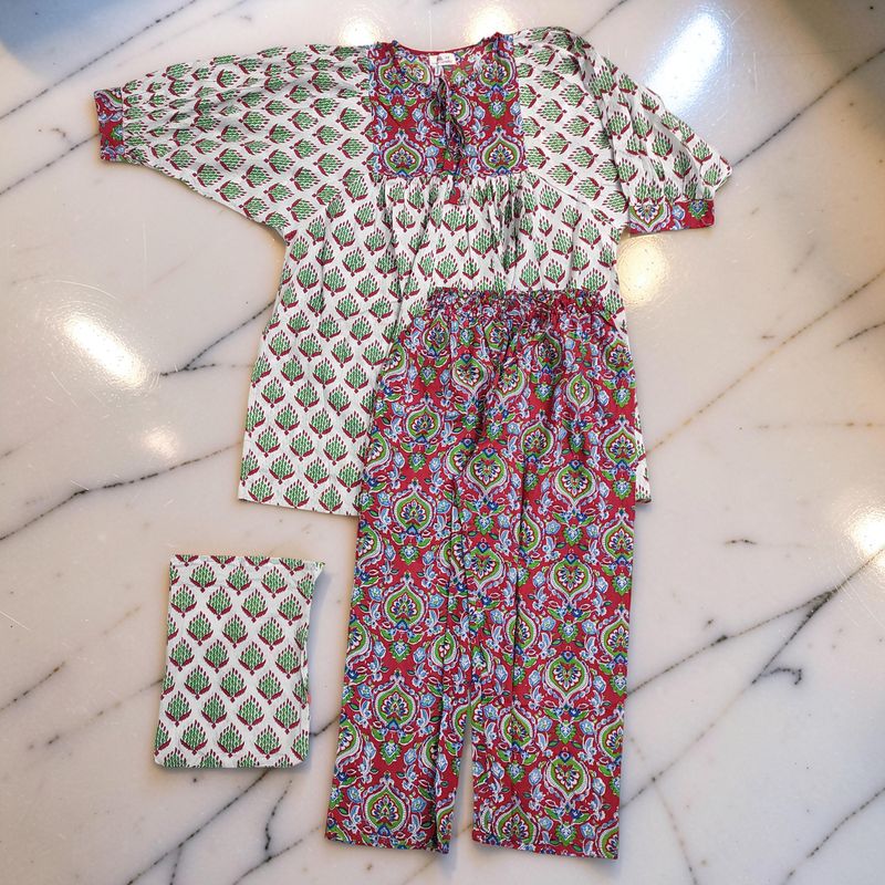 XS-S Ulya Co-ord Set Cotton Short Sleeves JP
