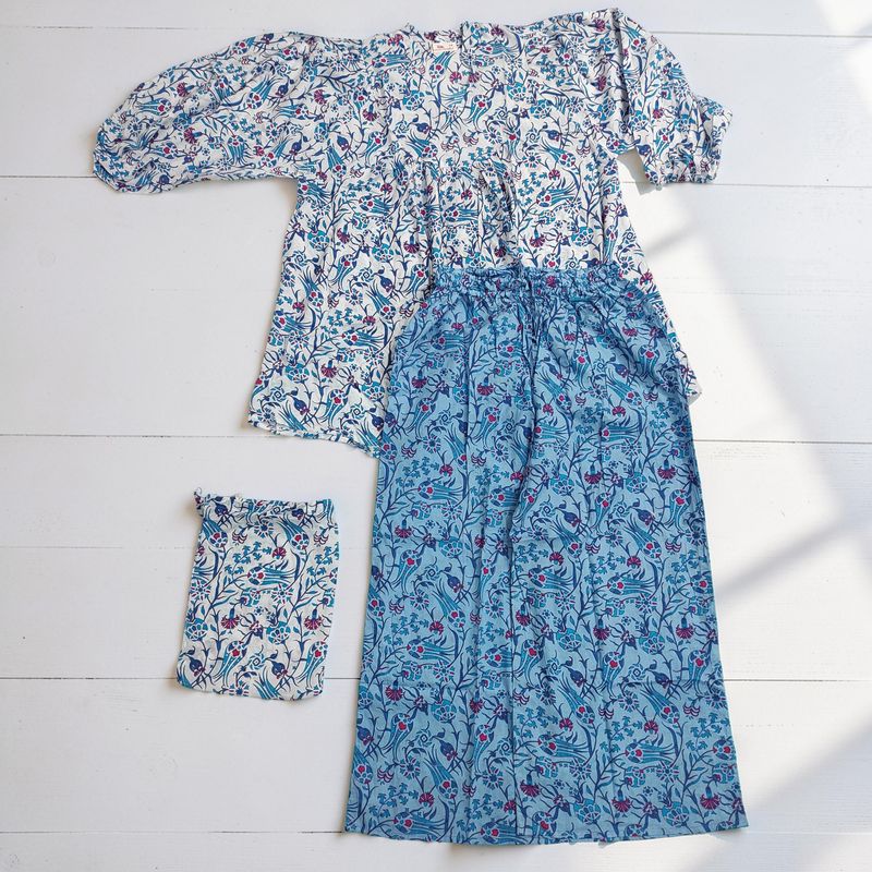 2XL/3XL Urooj Co-ord Set Cotton Short Sleeves JP