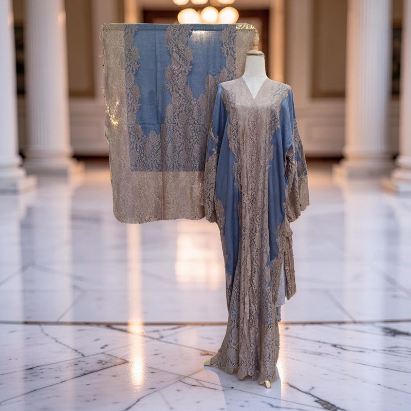 Kashmir Bisht With Sheila 60" Inches