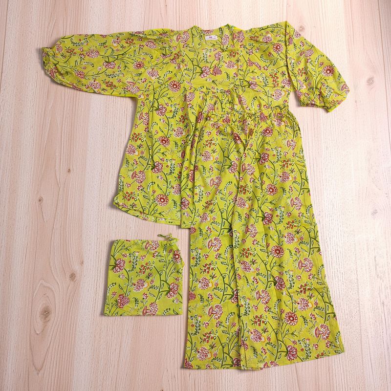 2XL/3XL Urooj Co-ord Set Cotton Short Sleeves JP