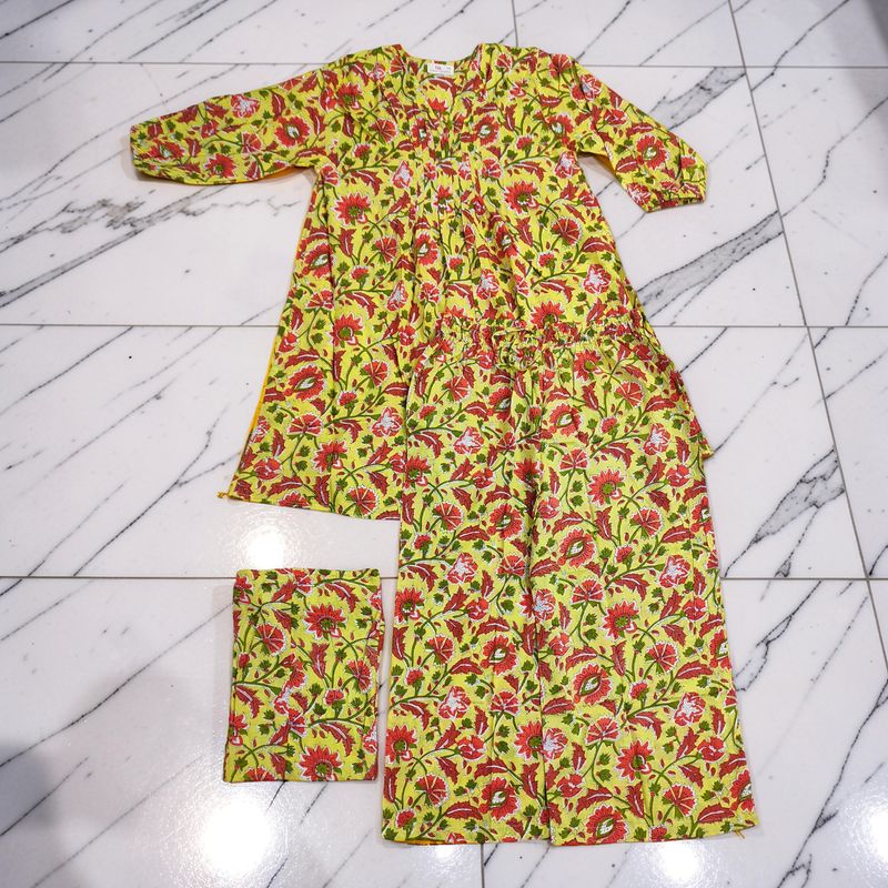S/M Suml Co-ord Set Cotton JP