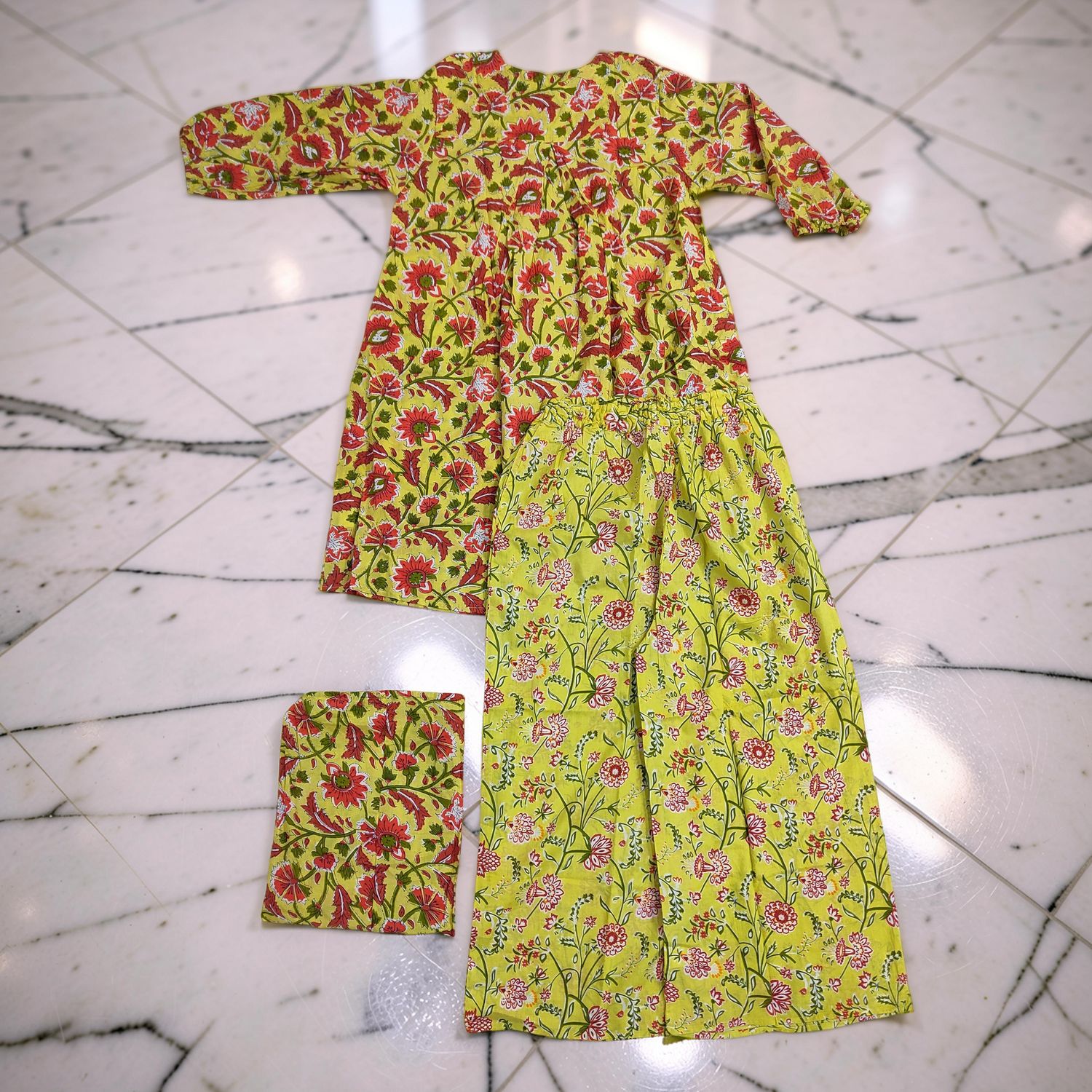 XS/S Suml Co-ord Set Cotton JP