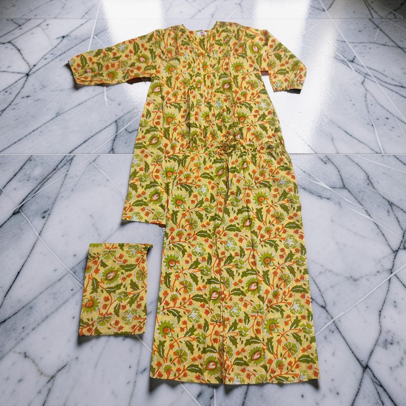 XS/S Suml Co-ord Set Cotton JP