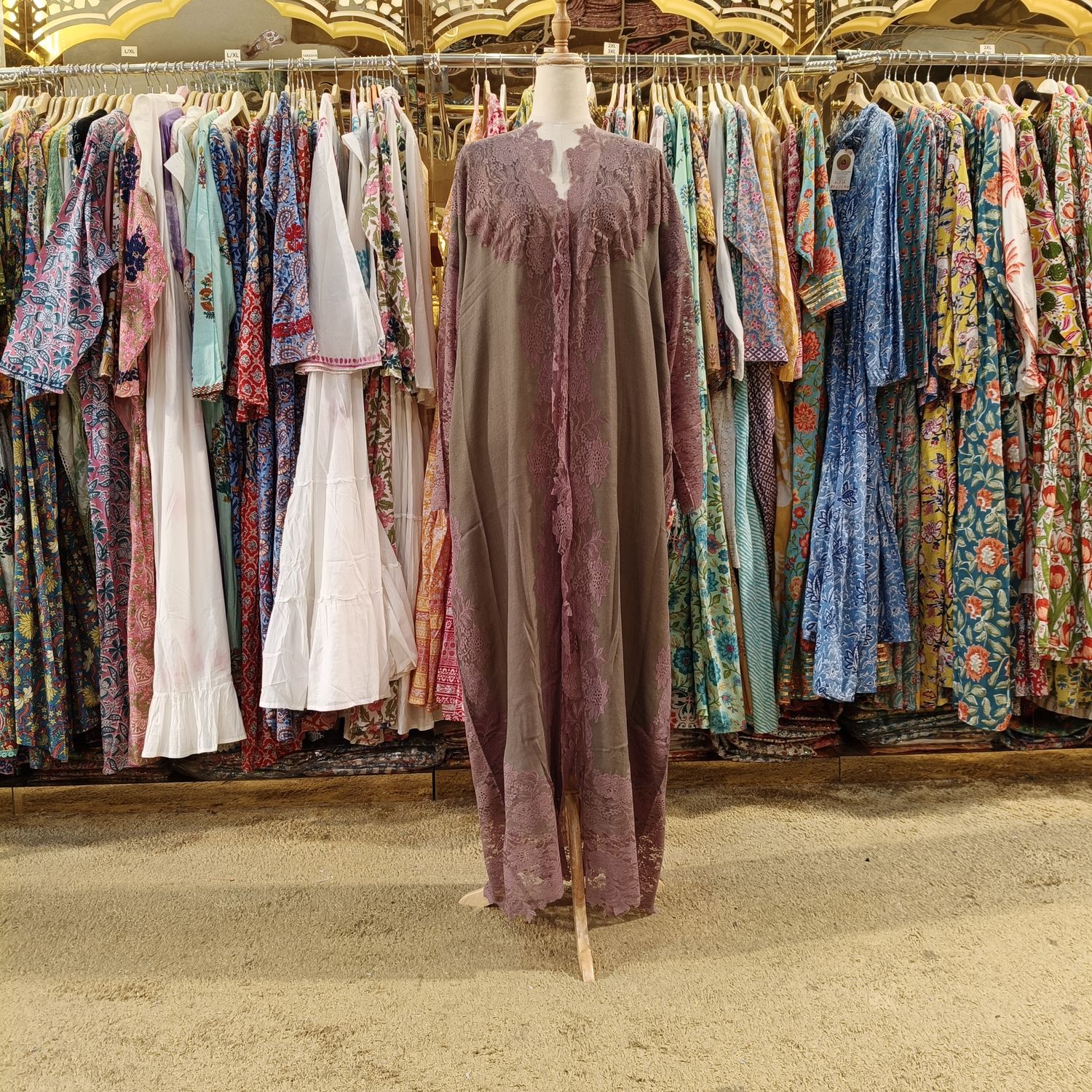 Free Size Kashmir Bisht  57" Long