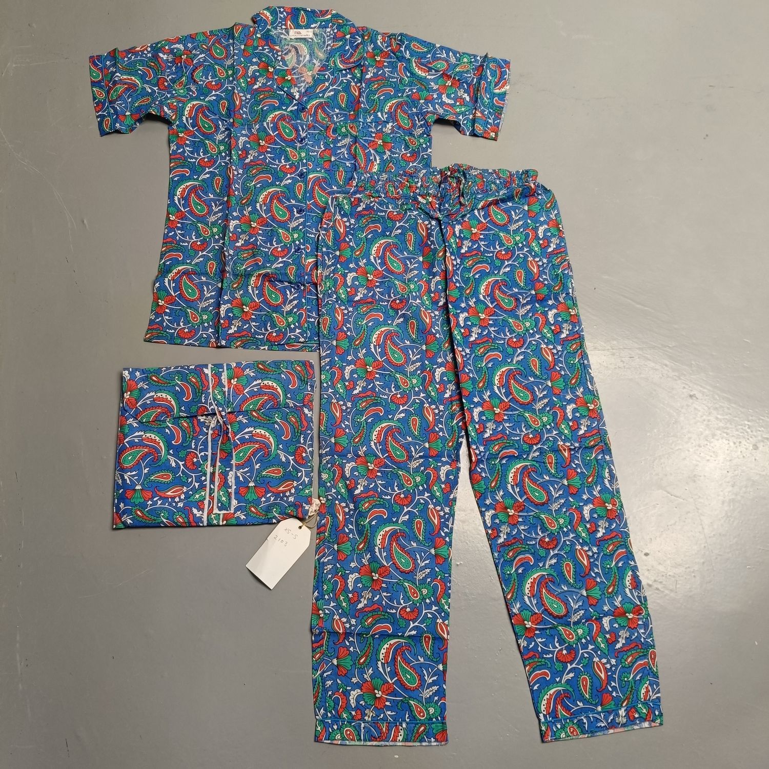 XS-S Cotton Short Sleeves Pajamas Set