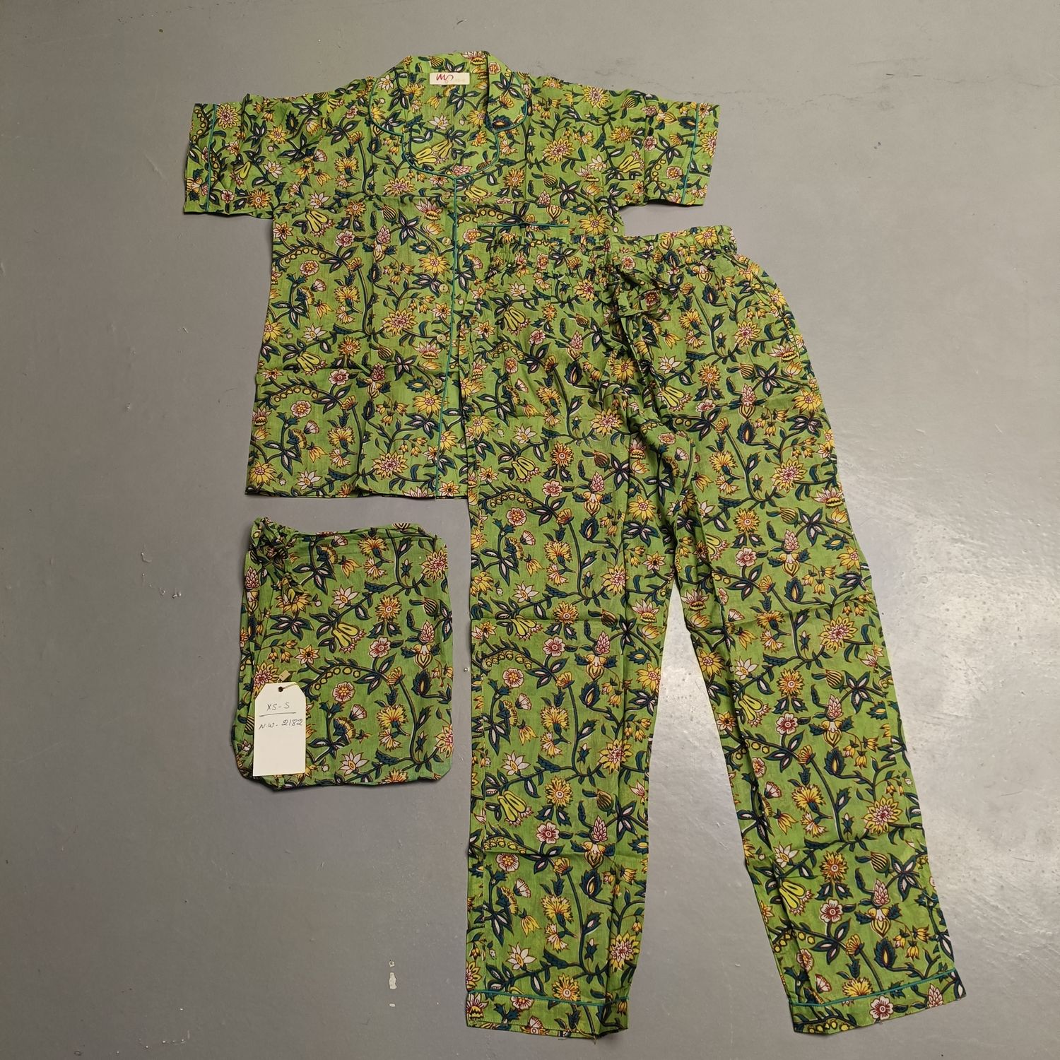 XS-S Cotton Short Sleeves Pajamas Set
