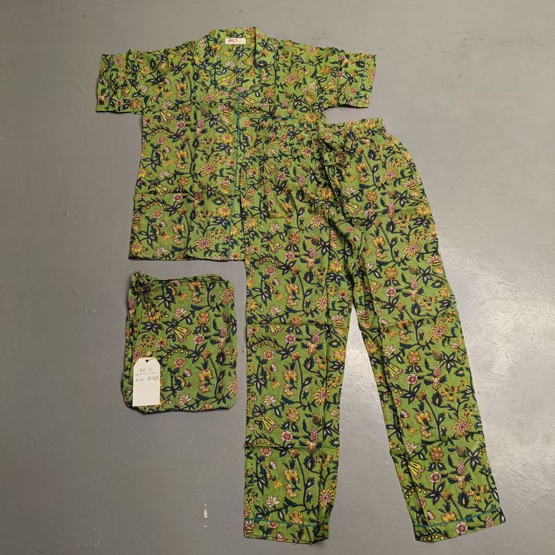XS-S Cotton Short Sleeves Pajamas Set