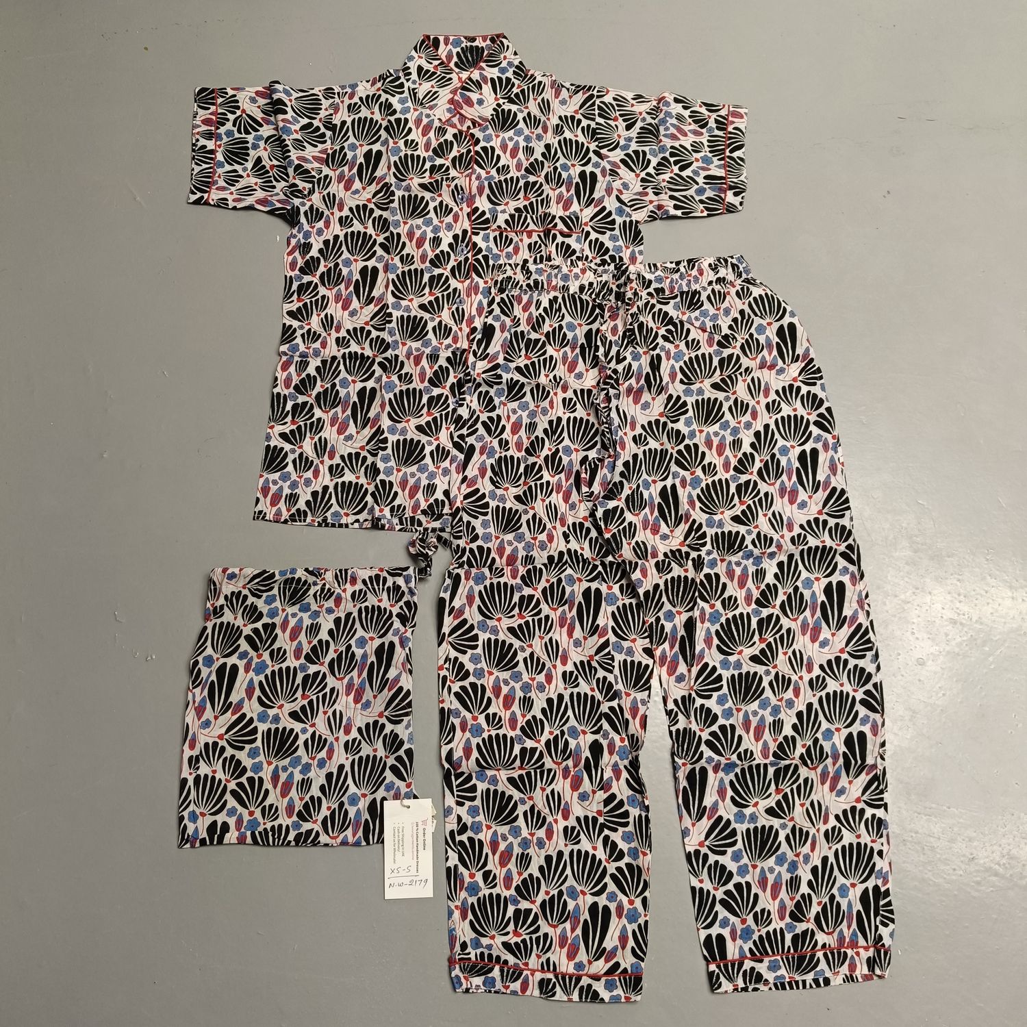 XS-S Cotton Short Sleeves Pajamas Set