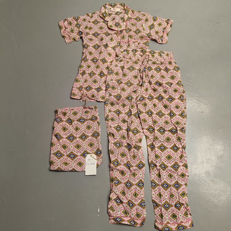 XS-S Cotton Short Sleeves Pajamas Set