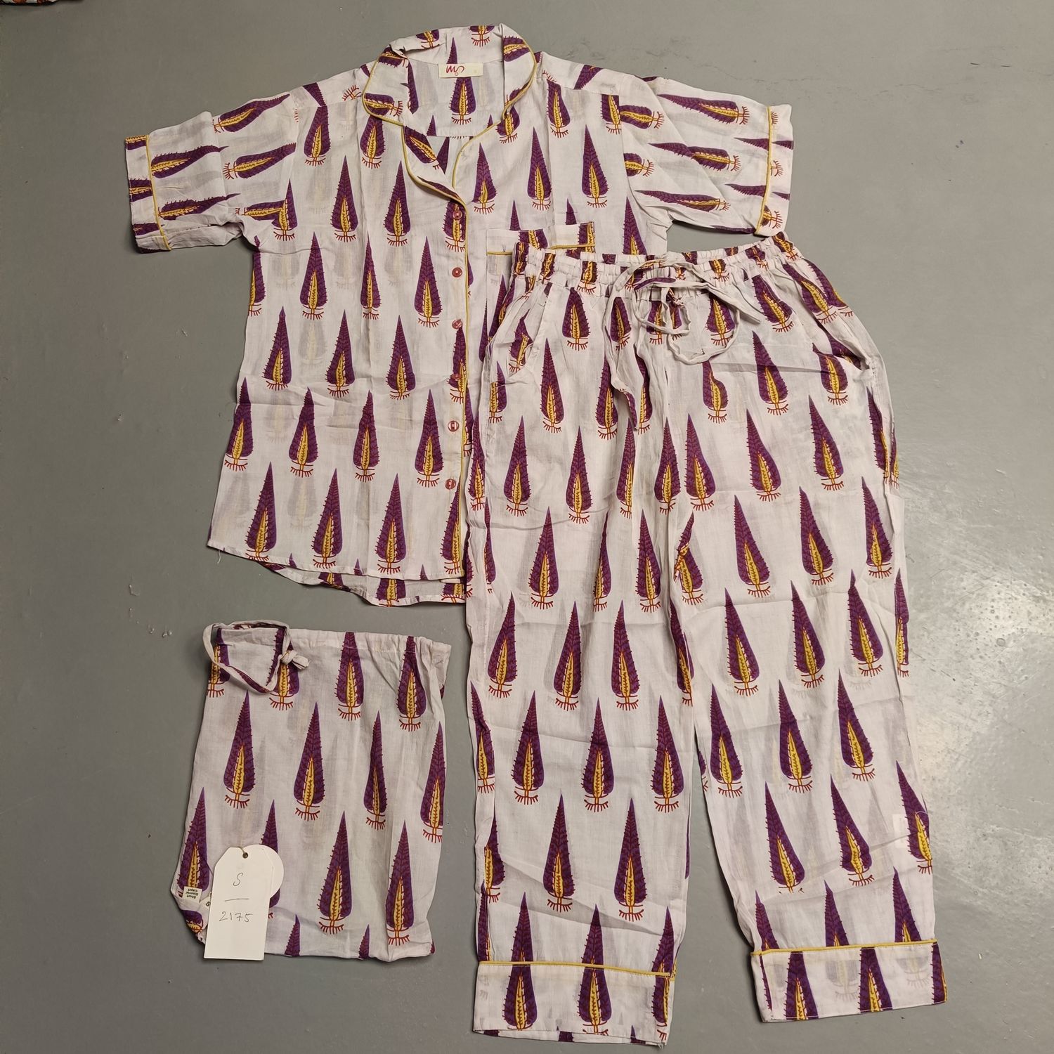 S/ M Short Sleeves Cotton Pajama Set