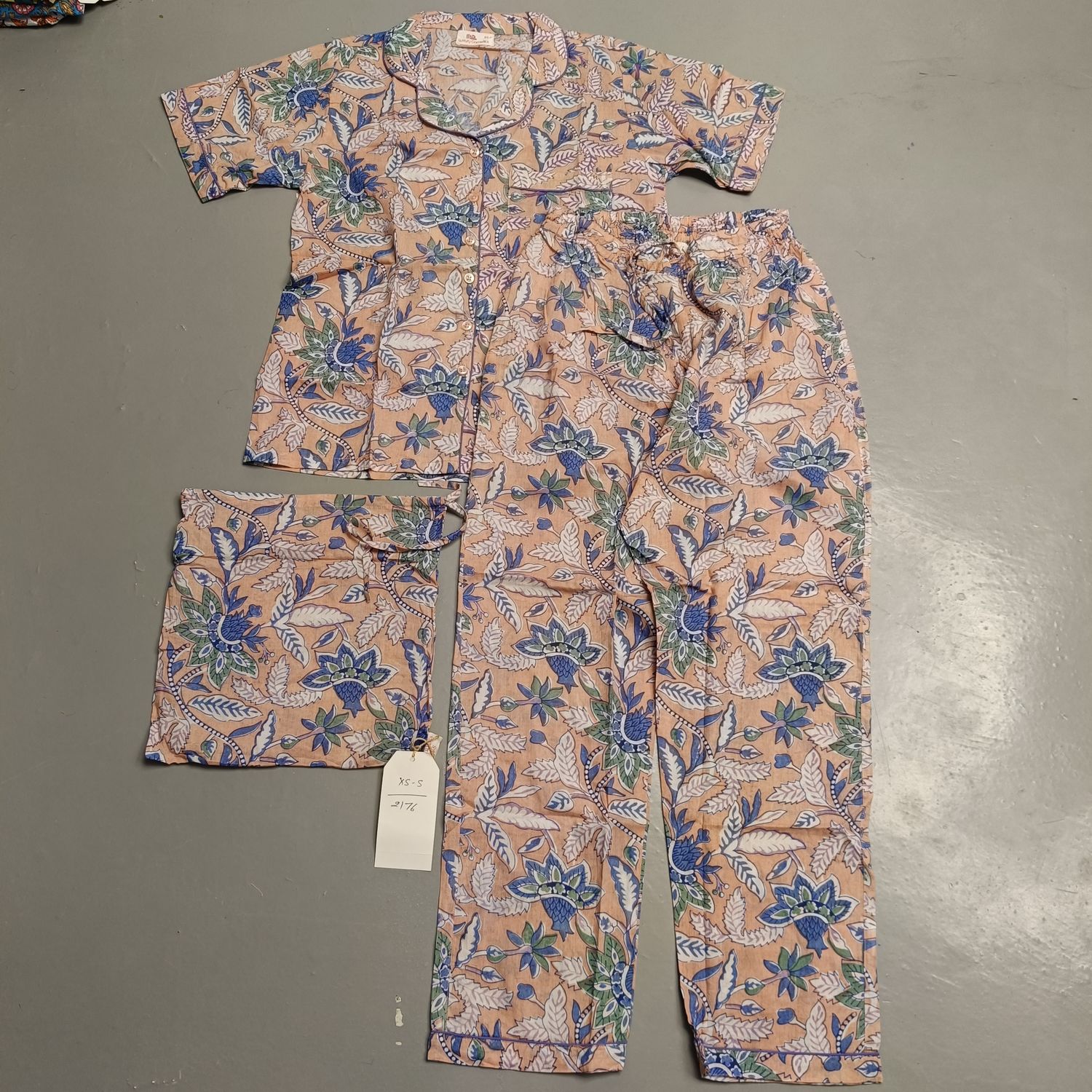 XS-S Cotton Short Sleeves Pajamas Set