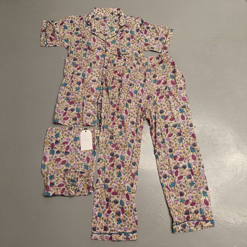 XS-S Cotton Short Sleeves Pajamas Set