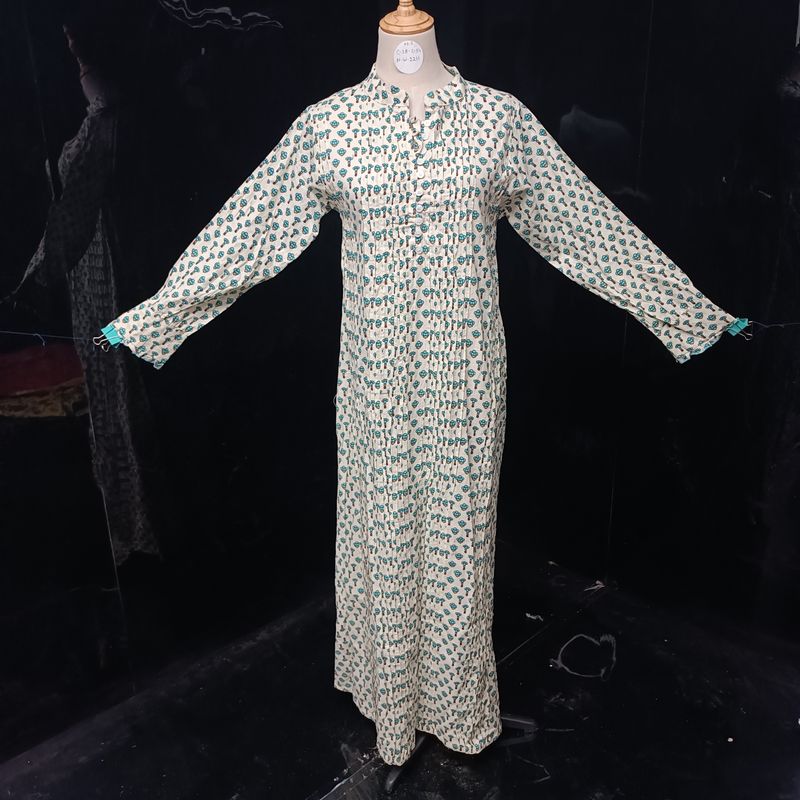 XS/S Sofi Printed Cotton Dress 54" Long Jalabiya