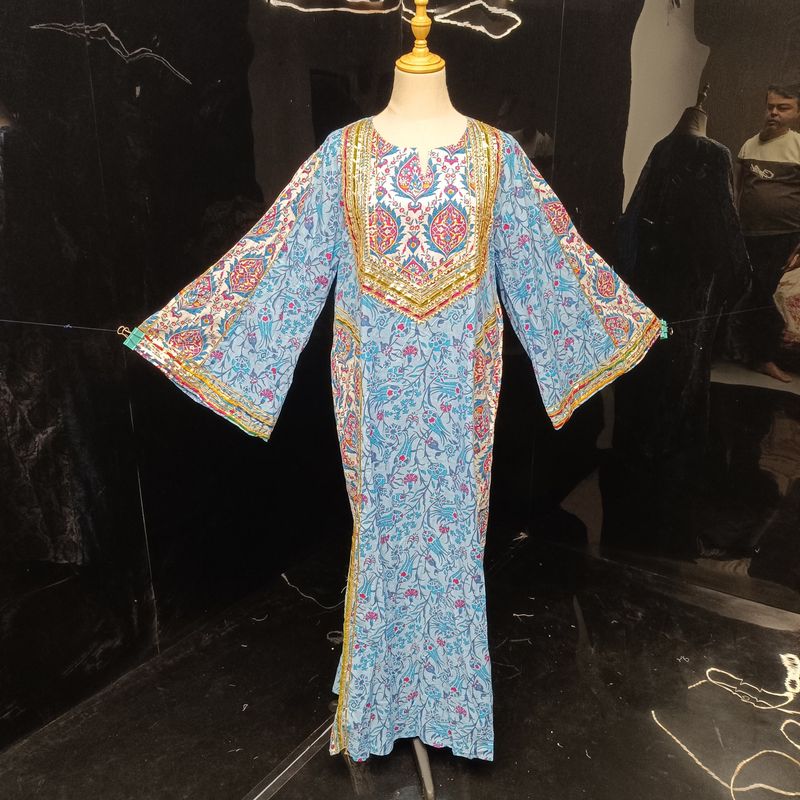 L/XL Special Cotton Dress 56" Long Jalabiya