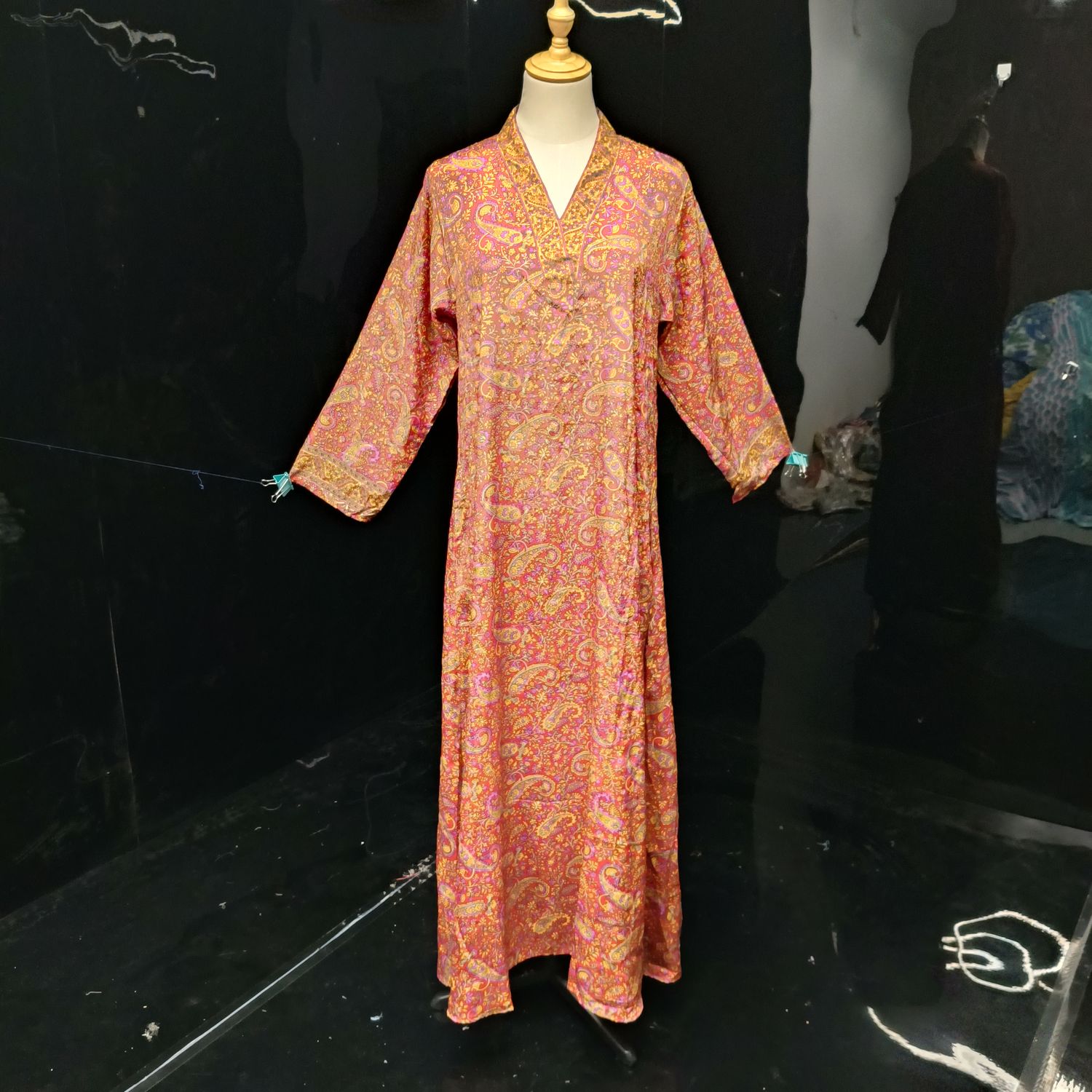 XS/S Teena Silk Dress 54" Long Jalabiya