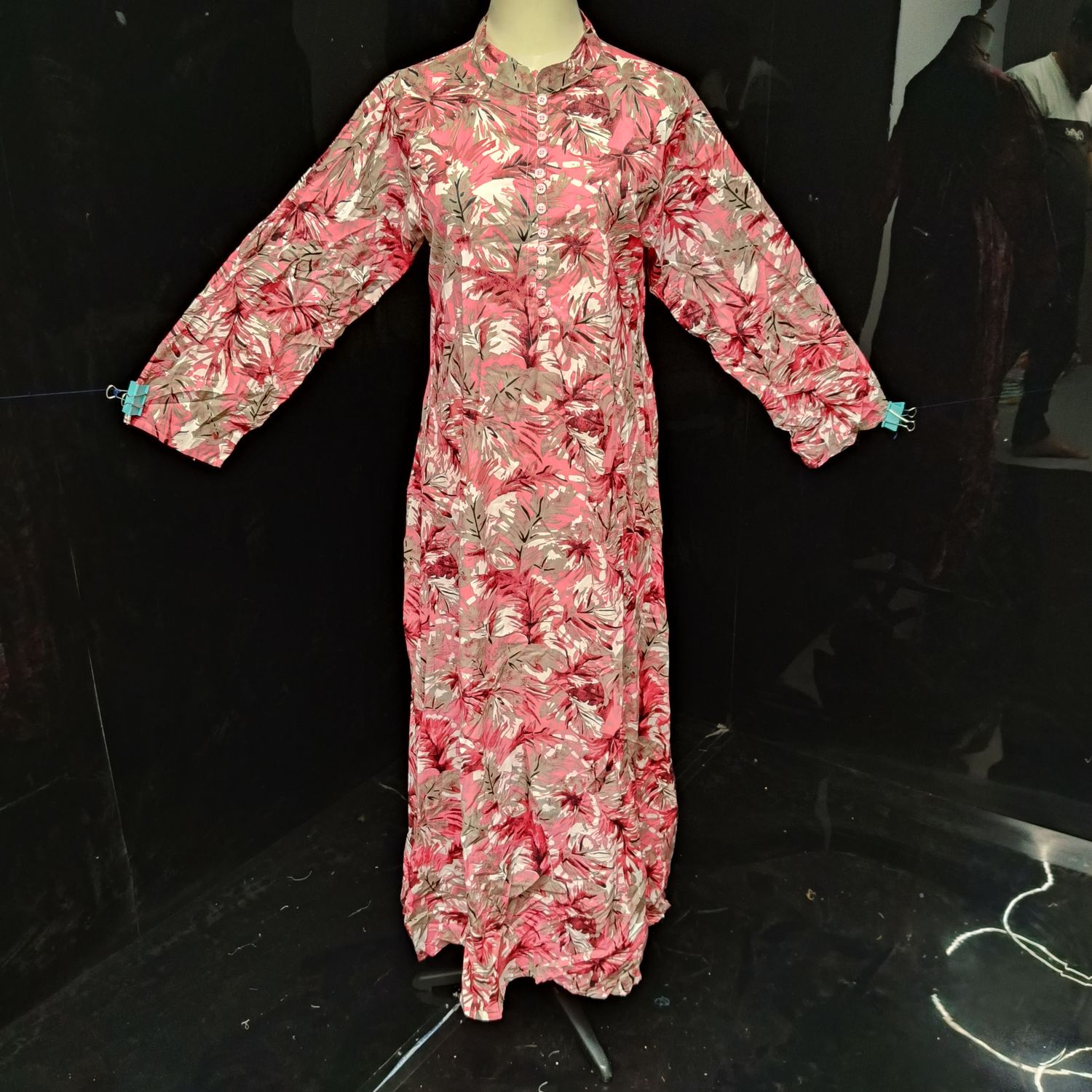 XS/S Sofi Printed Cotton Dress 54" Long Jalabiya