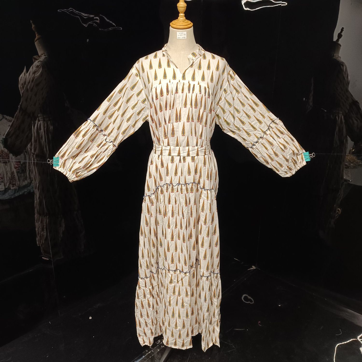 L/XL Abyia  Cotton Dress 57" Long Jalabiya