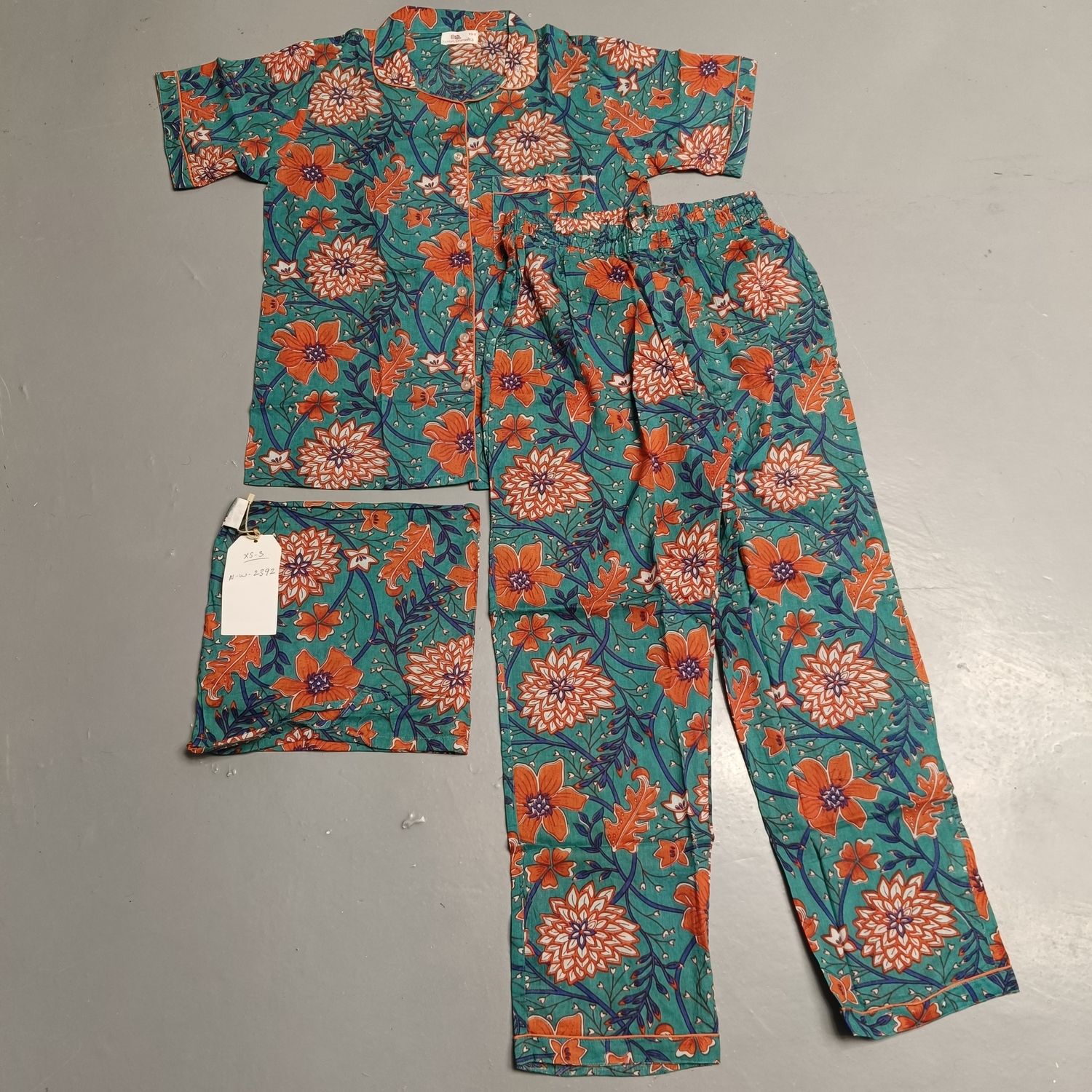 XS-S Cotton Short Sleeves Pajamas Set