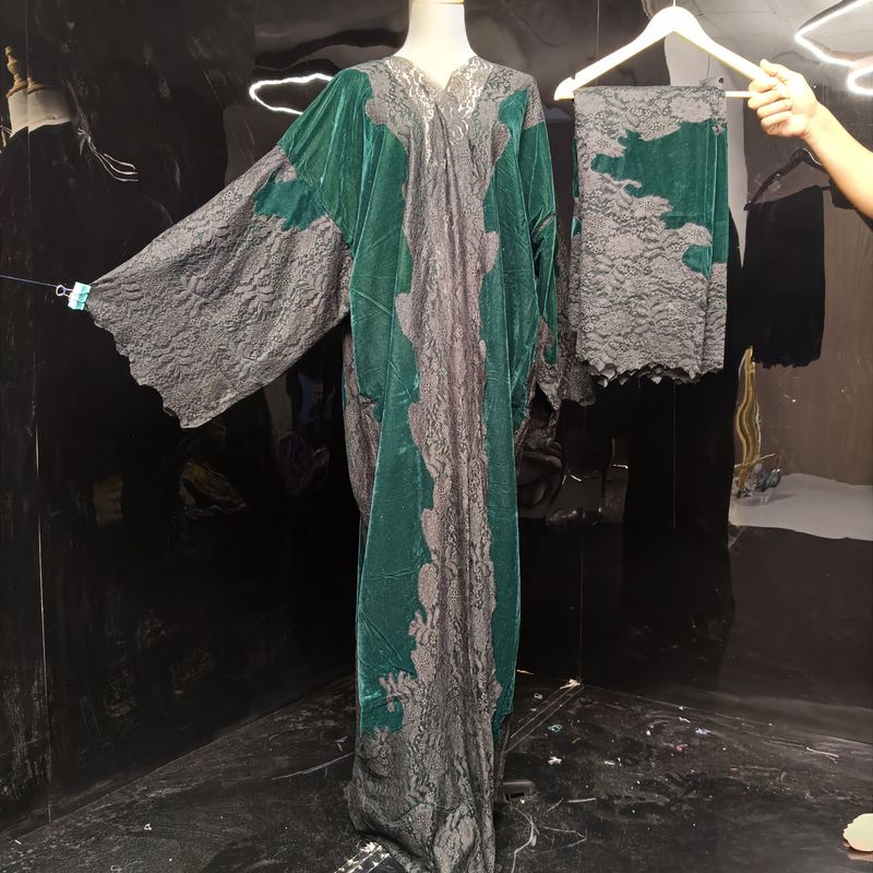 Kashmiri velvet bisht with sheila 58" Inches Lenght