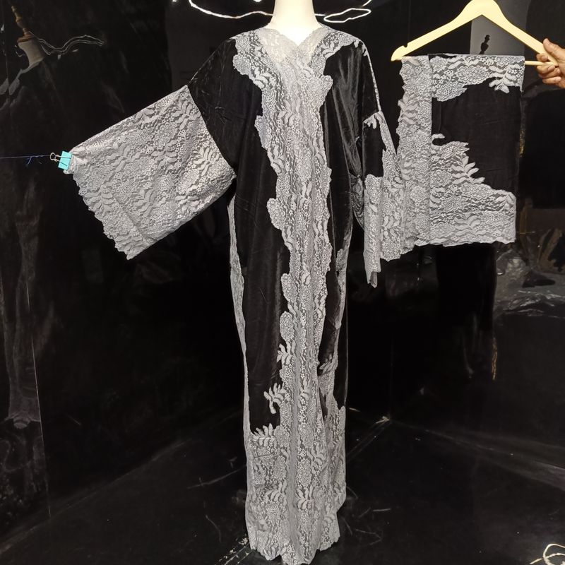 Kashmiri velvet bisht with sheila 60" Inches Lenght