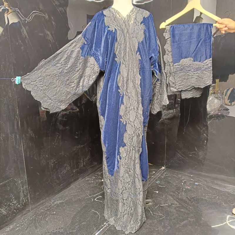 Kashmiri velvet bisht with sheila 59" Inches Lenght