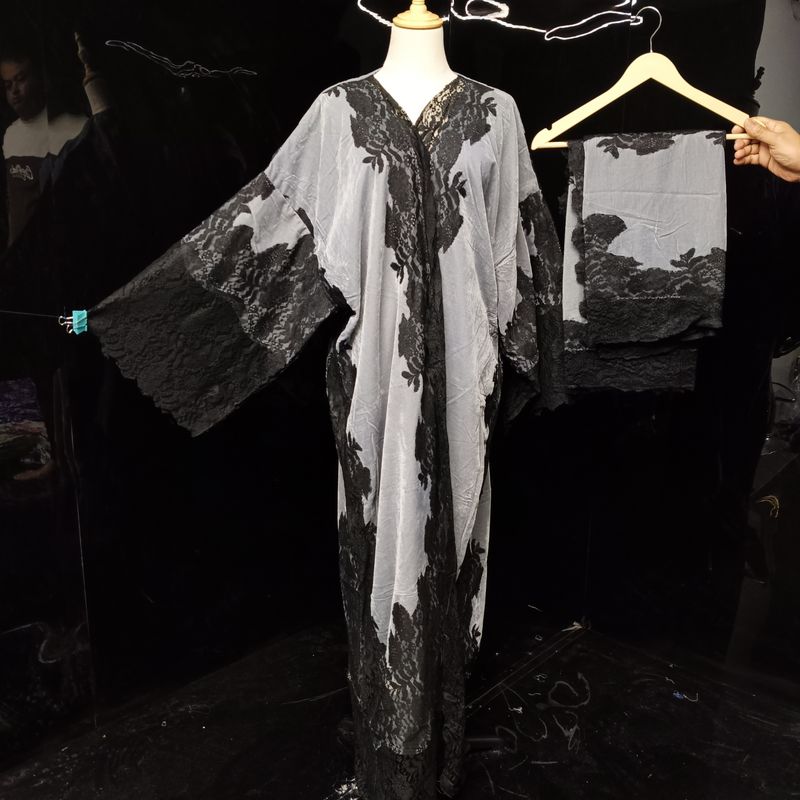 Kashmiri velvet bisht with sheila 60" Inches Lenght