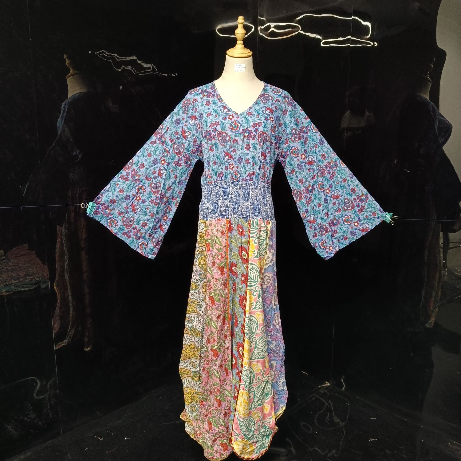 L/XL Zayna Cotton Dress 56" Long Jalabiya