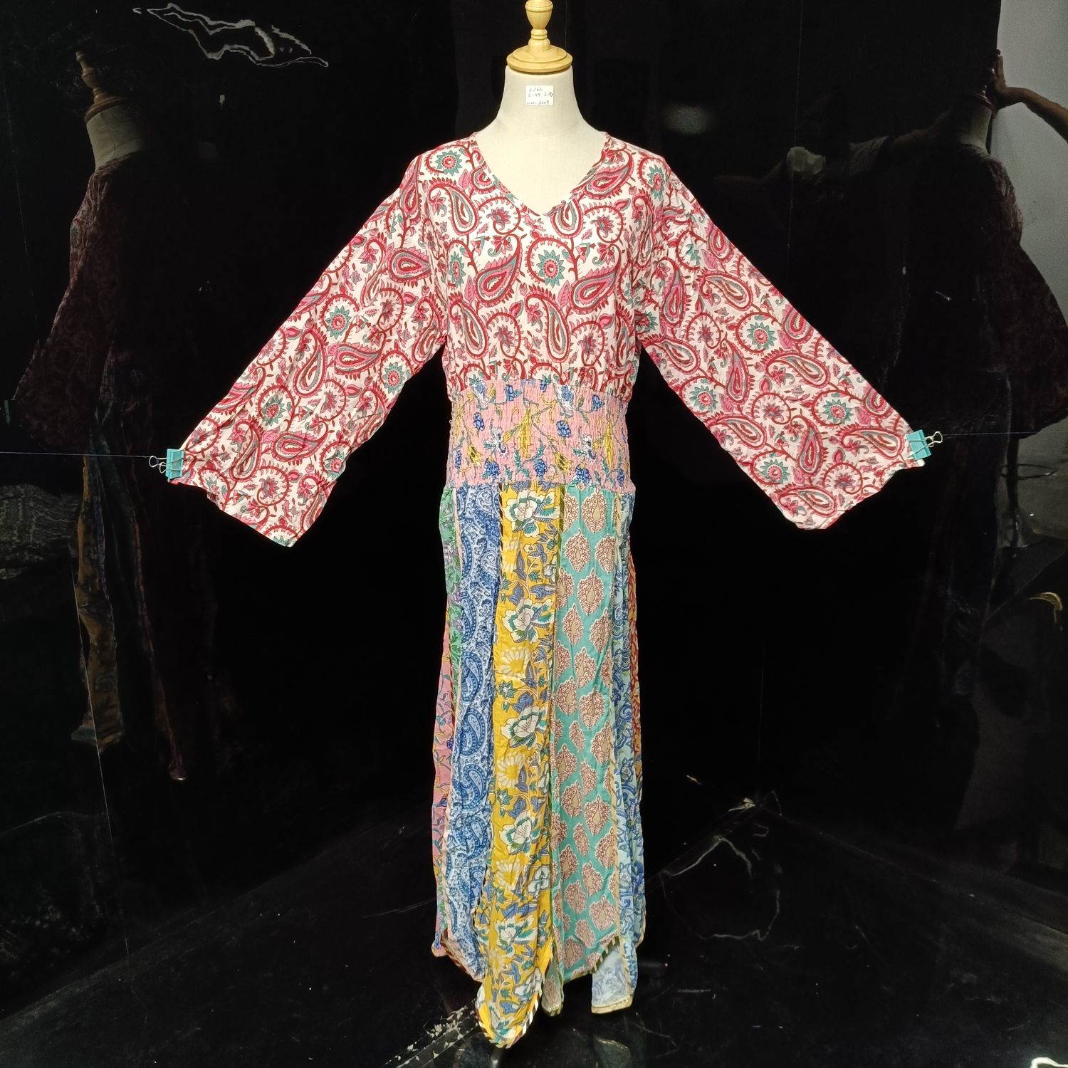 L/XL Zayna Cotton Dress 56" Long Jalabiya