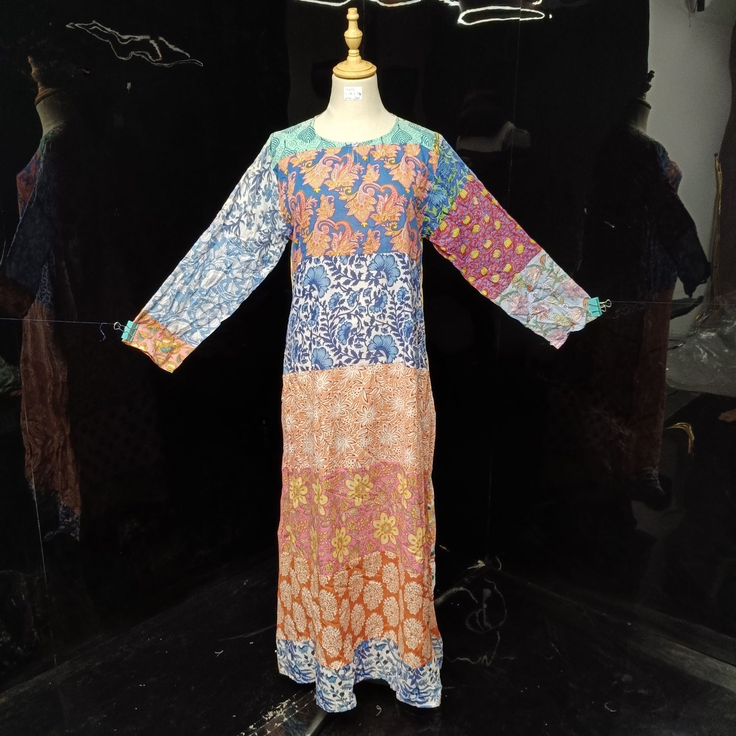 XS/S Special Printed Cotton Dress 54" Long Jalabiya