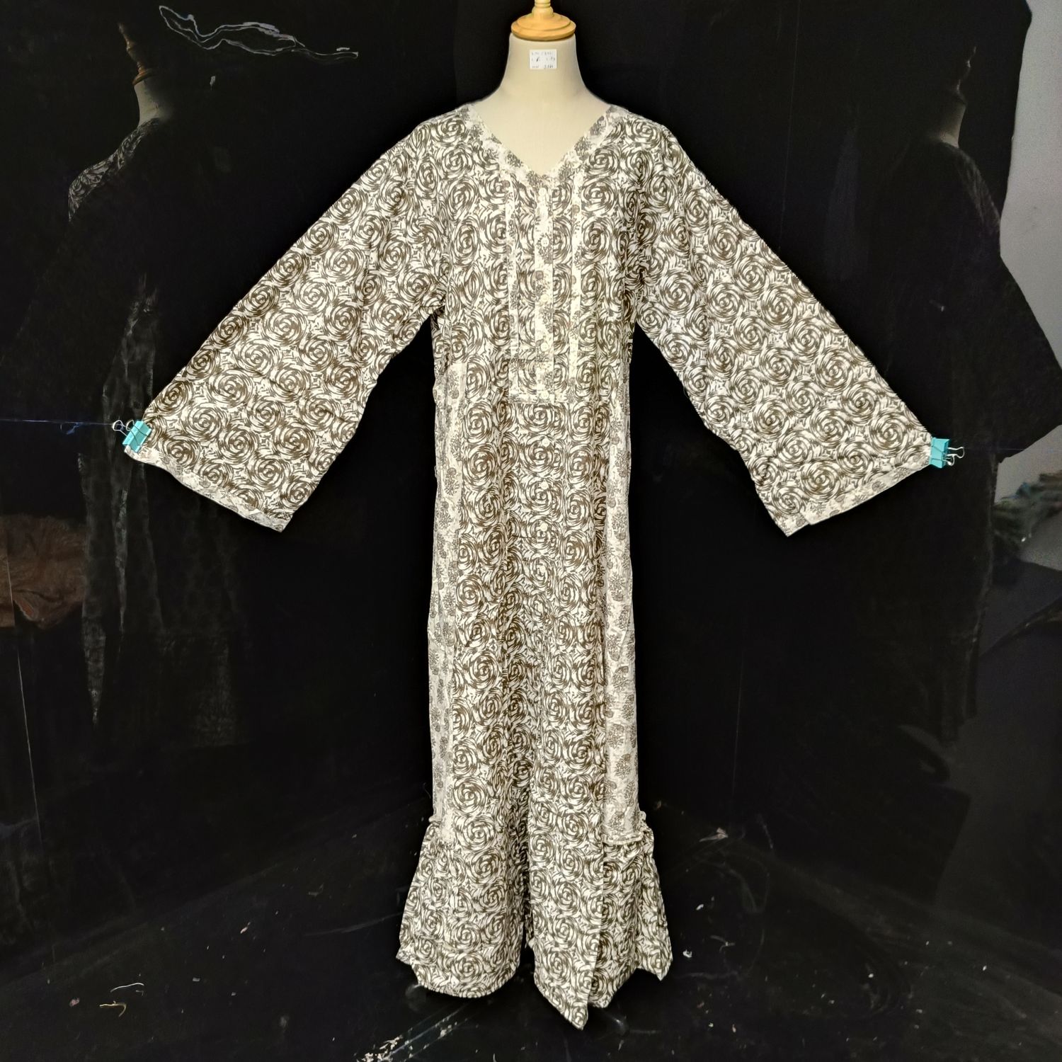 2XL/3XL Tulip Cotton Dress 57" Long  Jalabiya