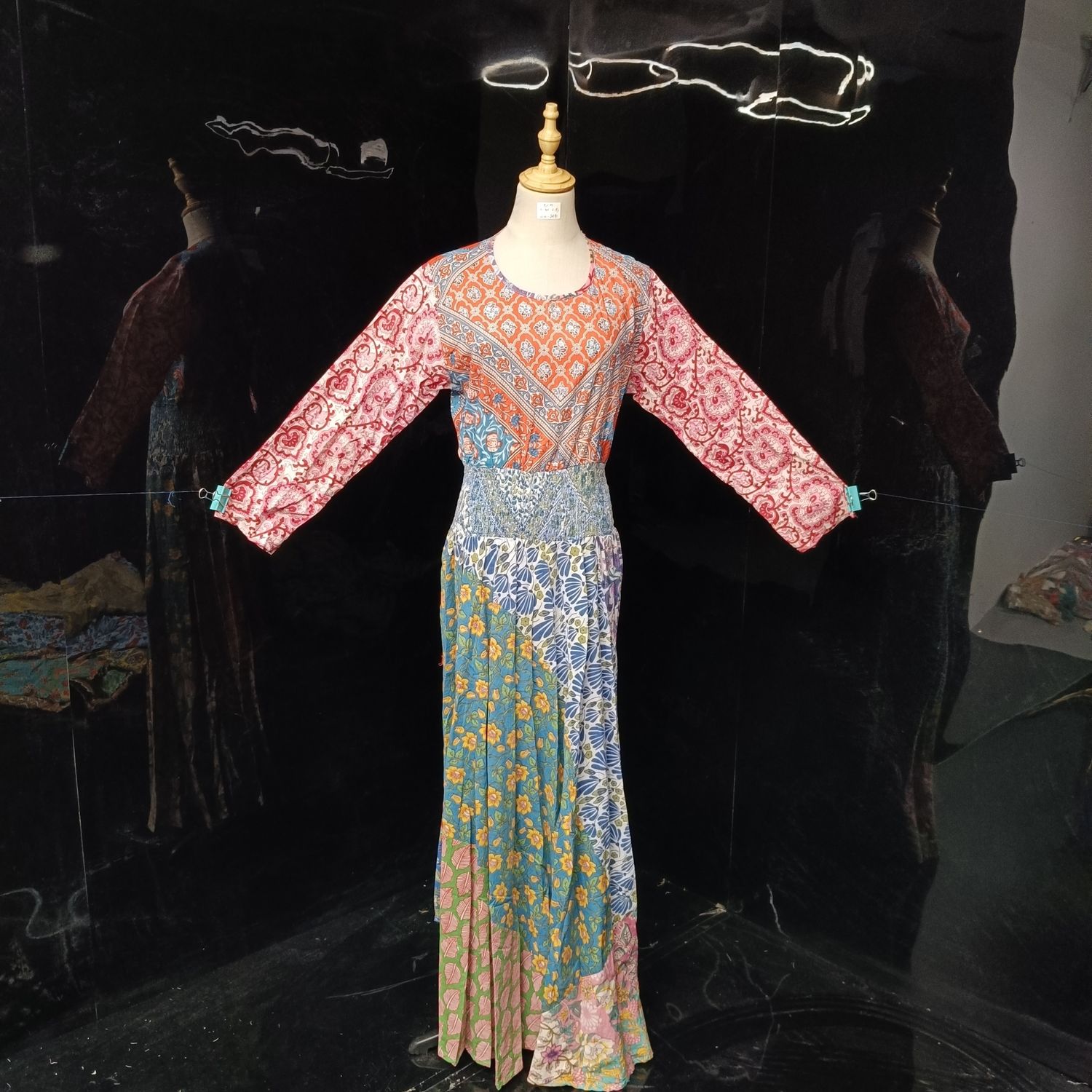 S/M Special Printed Cotton Dress 58" Long Jalabiya