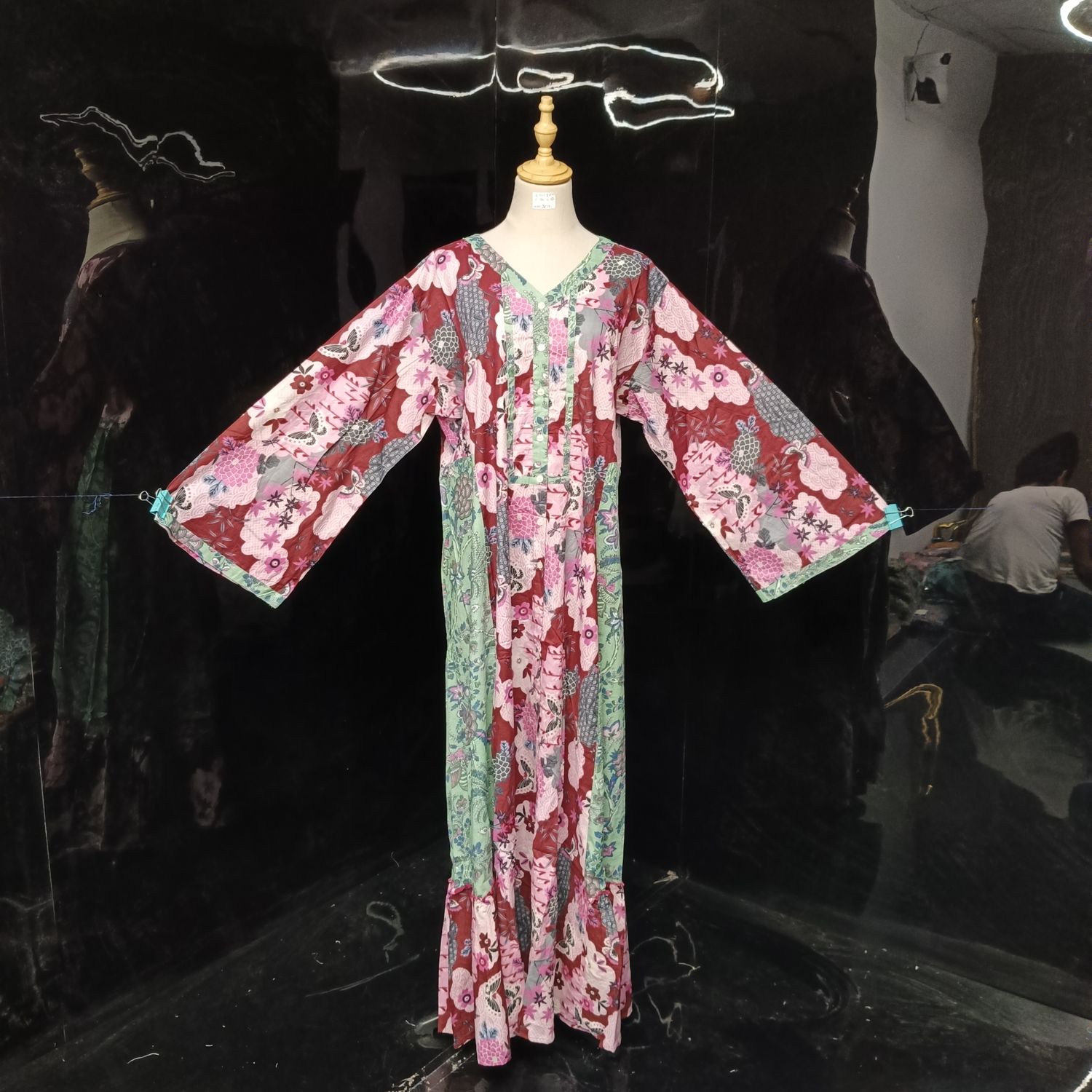 2XL/3XL Tulip Cotton Dress 57" Long  Jalabiya