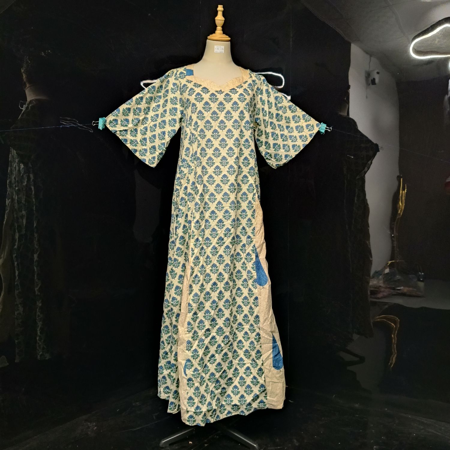XS/S Special Printed Cotton Dress 54" Long Jalabiya