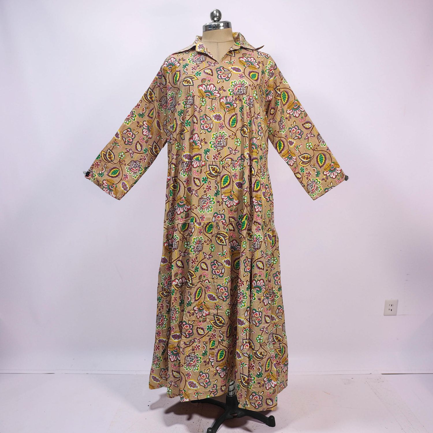 2XL-3XL Cotton Jacket &amp; Jalabiya Set length 56” Long JP
