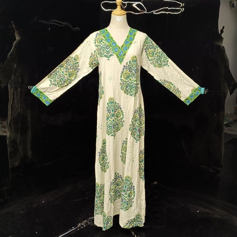  XS/S Leila crystal cotton jalabiya