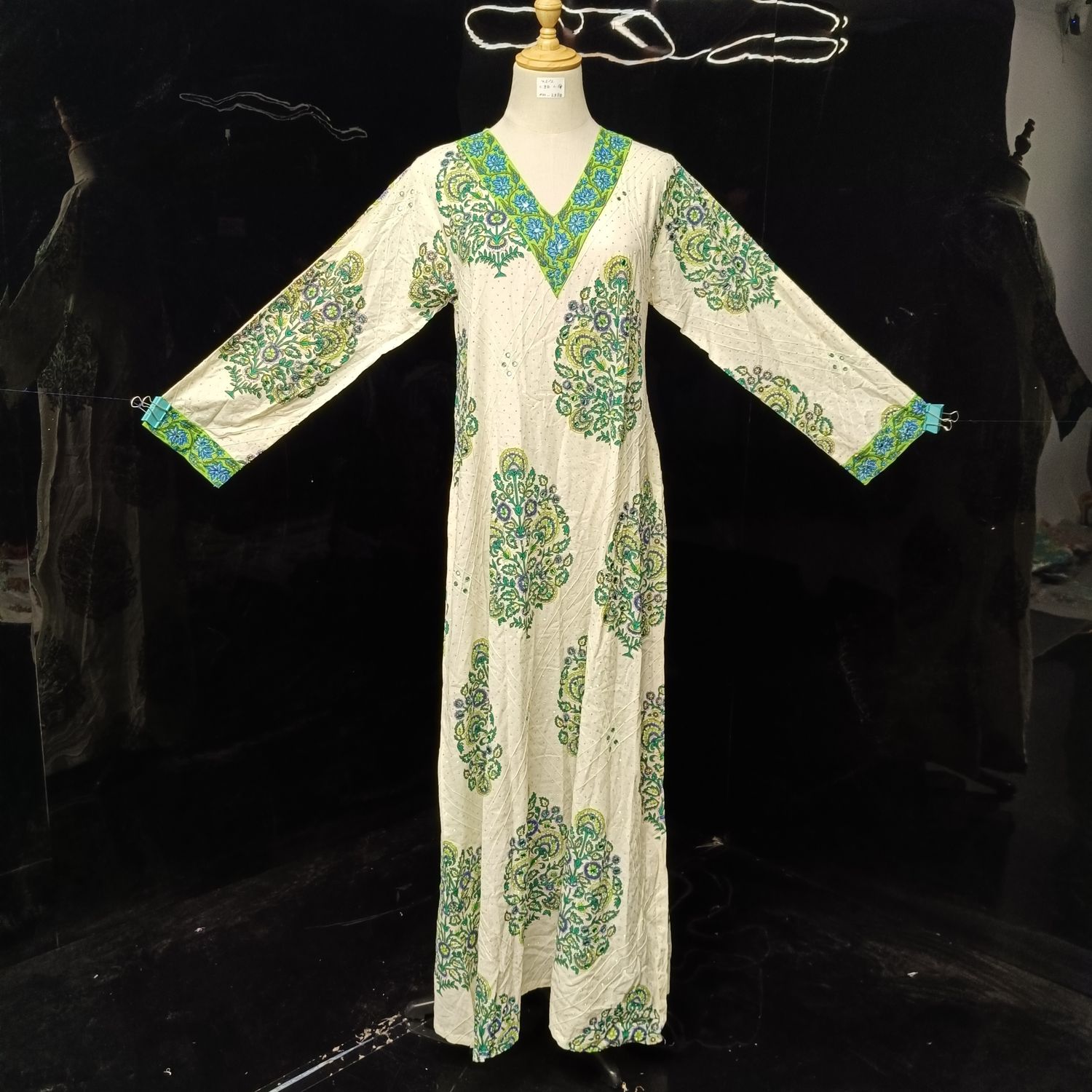  XS/S Leila crystal cotton jalabiya