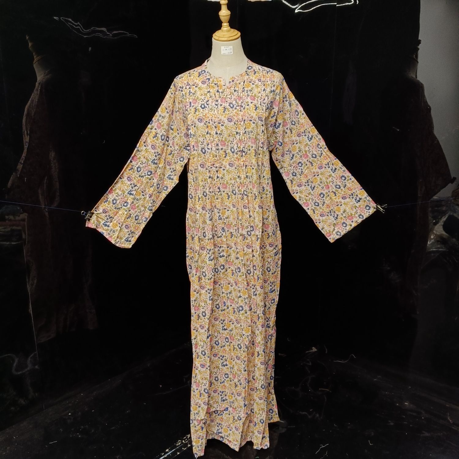  L/XL Special crystal Hand Printed cotton jalabiya