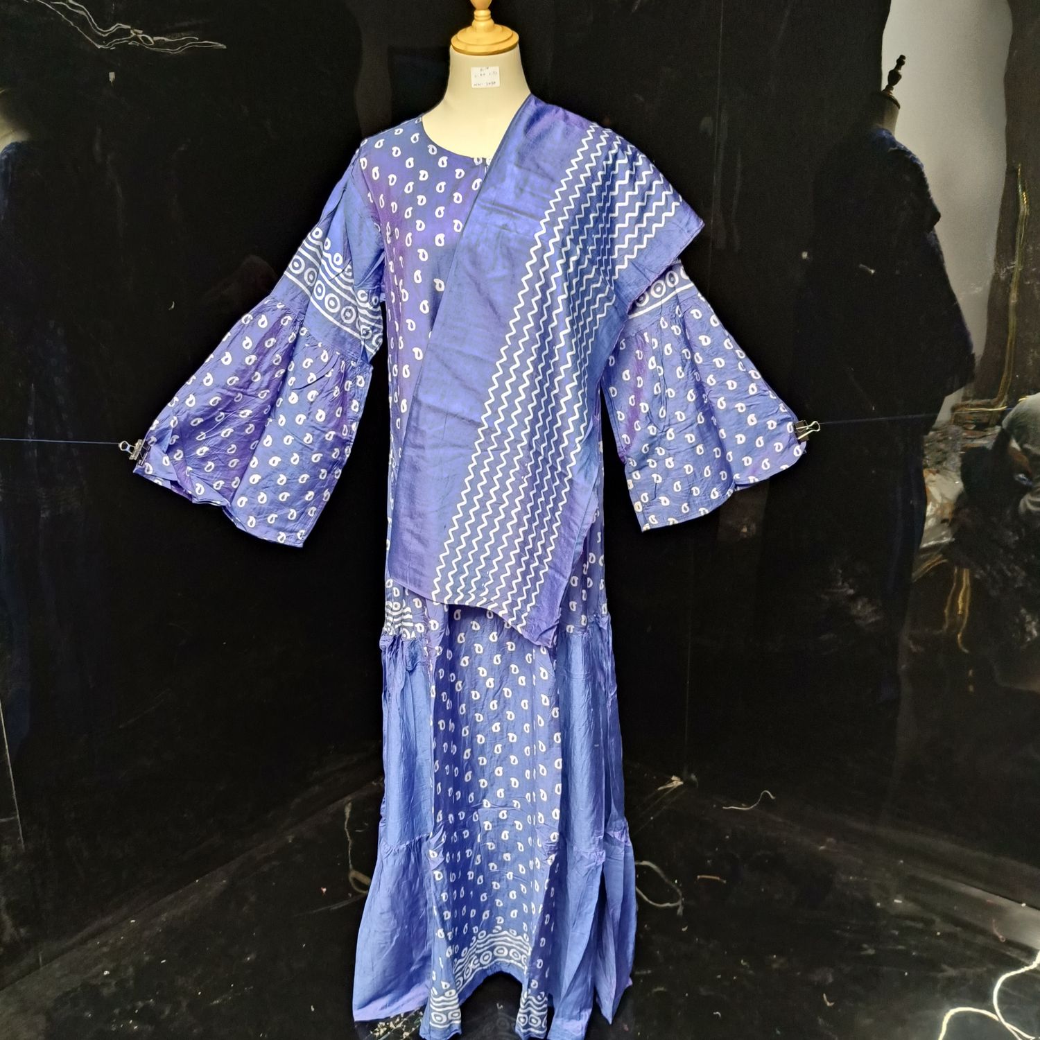  L/XL Special with sheila Hand Printed cotton jalabiya