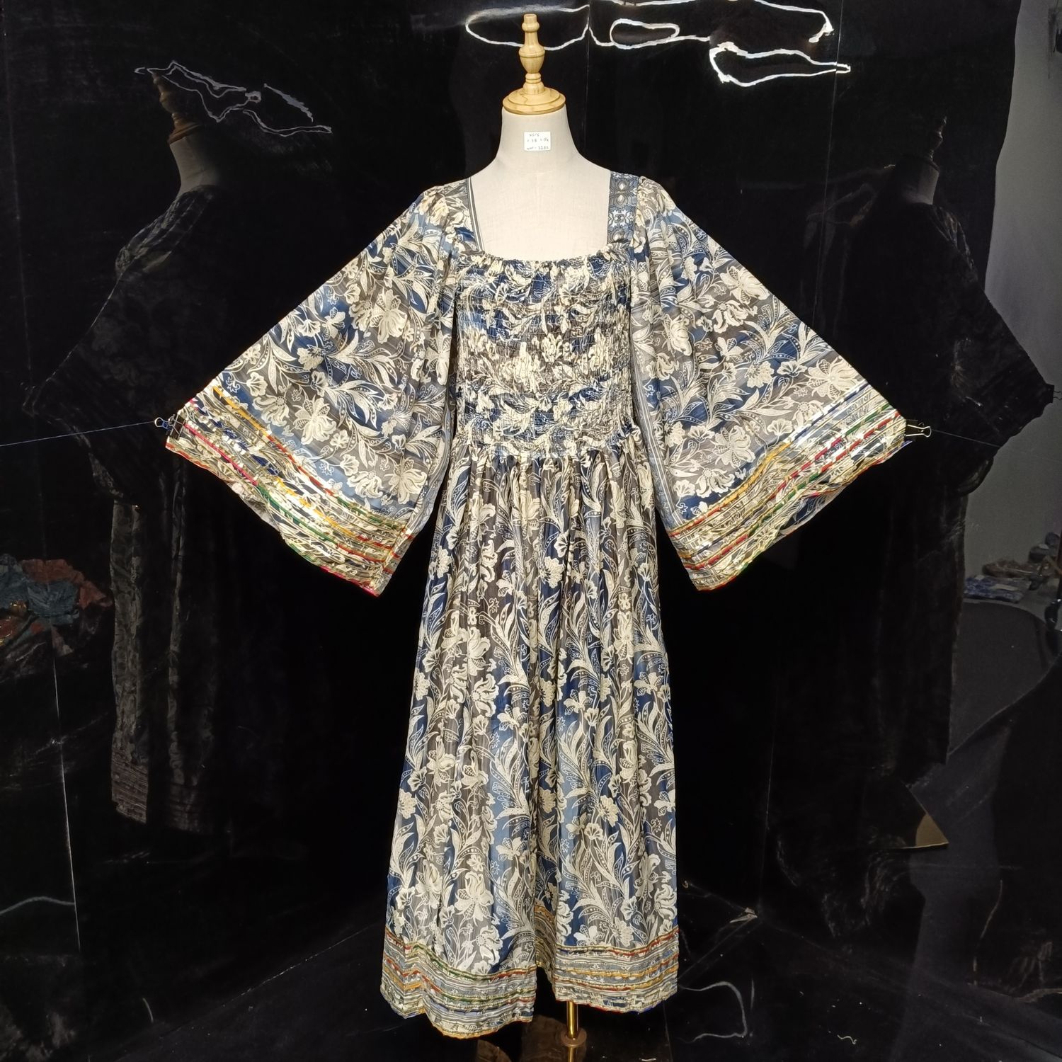 XS-S Elzina Silk  Dress 54" Long Jalabiya